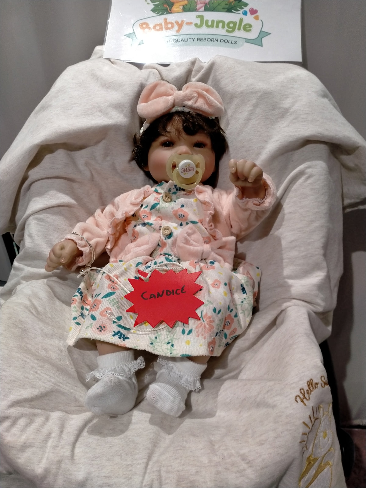 CANDICE❤️Beautiful reborn doll girl. SPECIAL OFFER PRICE £85 Doll 17" 4.6lbs