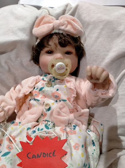 CANDICE❤️Beautiful reborn doll girl. SPECIAL OFFER PRICE £85 Doll 17" 4.6lbs
