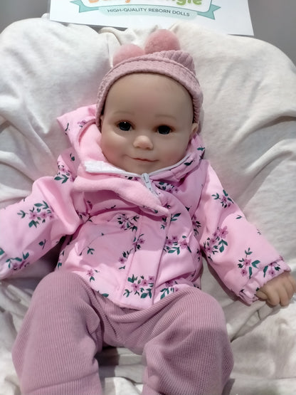 ROZA Beautiful reborn doll girl. Nicely Weighted to 6lbs 2.7kgs 18" 46cm - Default Title