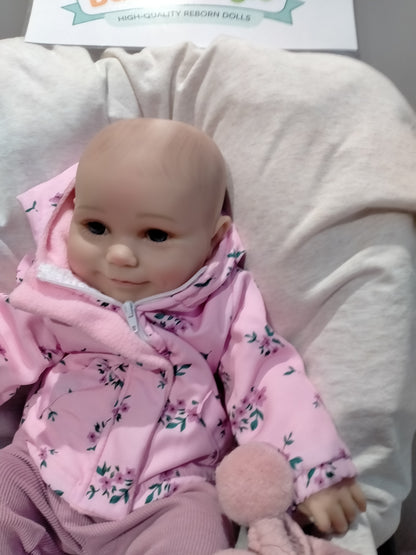 ROZA Beautiful reborn doll girl. Nicely Weighted to 6lbs 2.7kgs 18" 46cm - Default Title