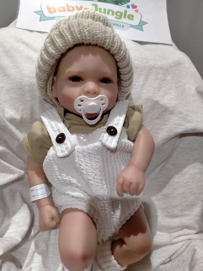 JERRY Charming reborn doll Boy. Nicely Weighted to 4.5lbs 2kgs 16" 41cm