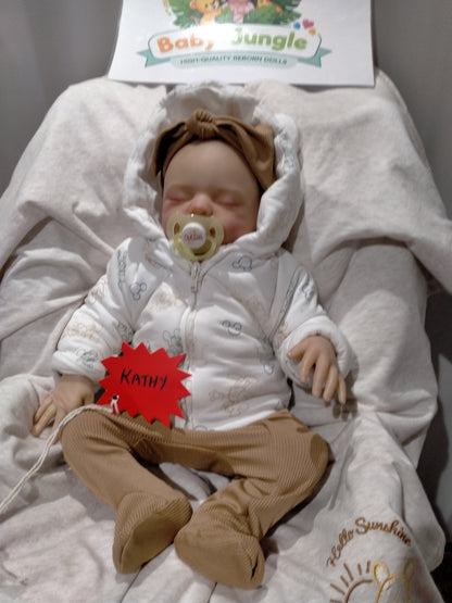KATHY Very sweet reborn doll Girl. Nicely Weighted to 5.4lbs 2.5kgs 18" 46cm