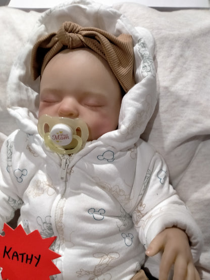 KATHY Very sweet reborn doll Girl. Nicely Weighted to 5.4lbs 2.5kgs 18" 46cm