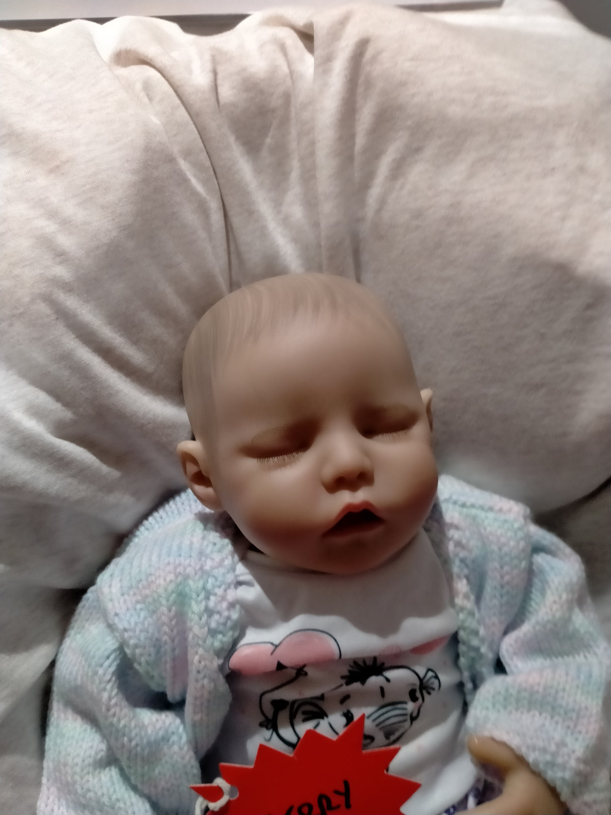 KERRY Lovely asleep reborn girl Nicely weighted to 3.8lbs 1.7kgs 16" 41cm