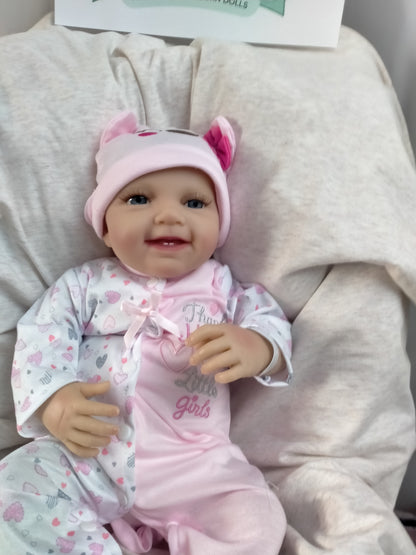 SCARLET Beautiful reborn doll Girl. Nicely Weighted to 5lbs 2.3kgs 17" 43cm - Default Title