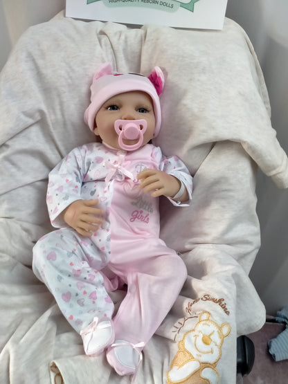 SCARLET Beautiful reborn doll Girl. Nicely Weighted to 5lbs 2.3kgs 17" 43cm - Default Title