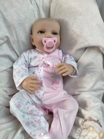 SCARLET Beautiful reborn doll Girl. Nicely Weighted to 5lbs 2.3kgs 17" 43cm - Default Title
