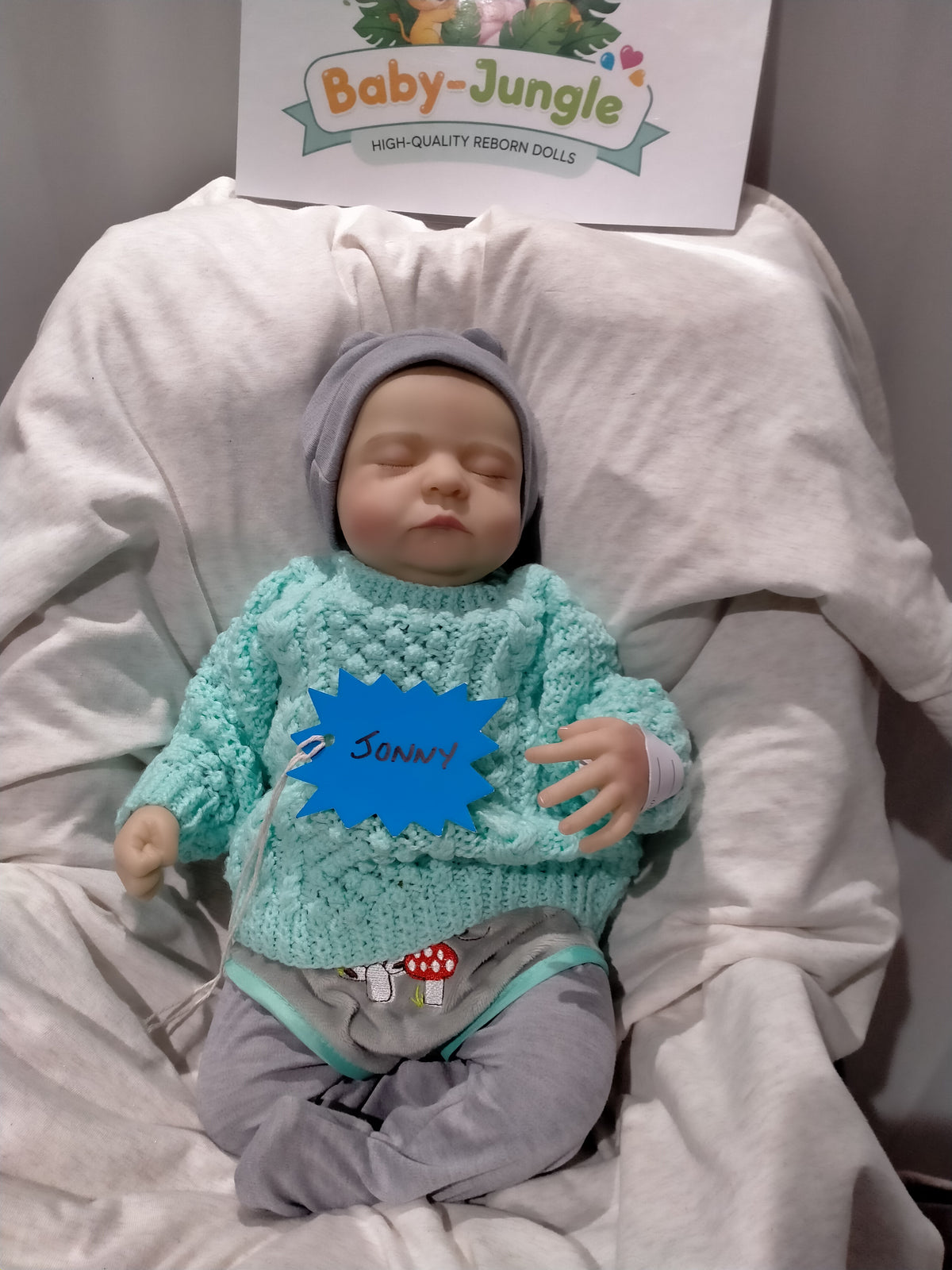 JONNY reborn doll boy weighted 4.5lbs 16 inch Babyjungle UK