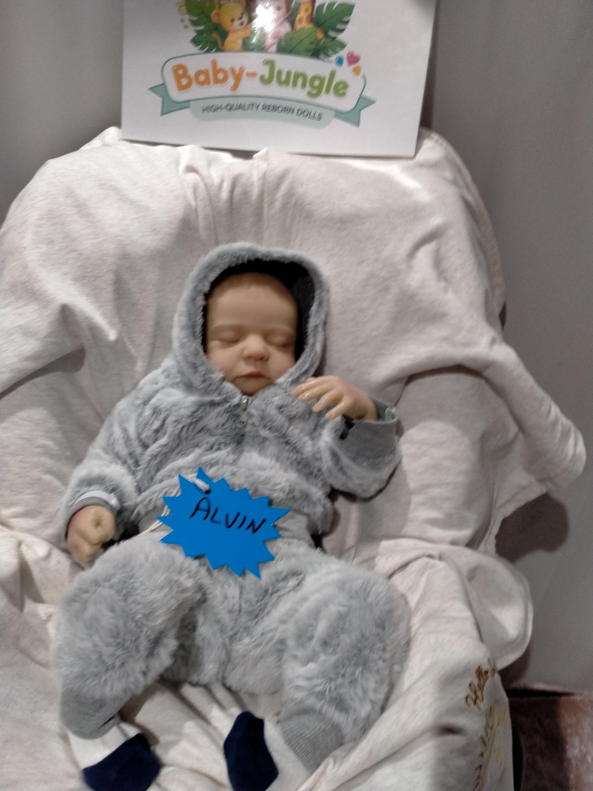 ALVIN Cute Reborn Doll Boy – Nicely Weighted 5lbs | 17" Baby-Jungle