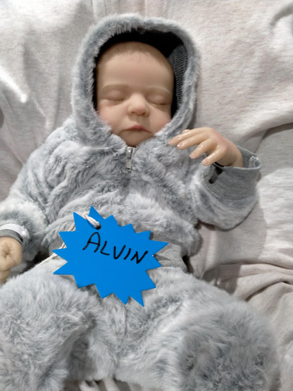 ALVIN Cute Reborn Doll Boy – Nicely Weighted 5lbs | 17" Baby-Jungle