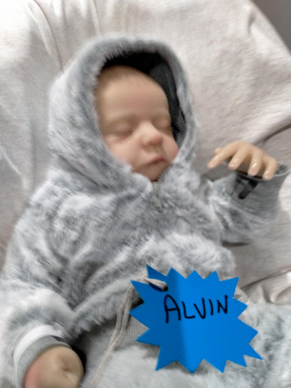ALVIN Cute Reborn Doll Boy – Nicely Weighted 5lbs | 17" Baby-Jungle
