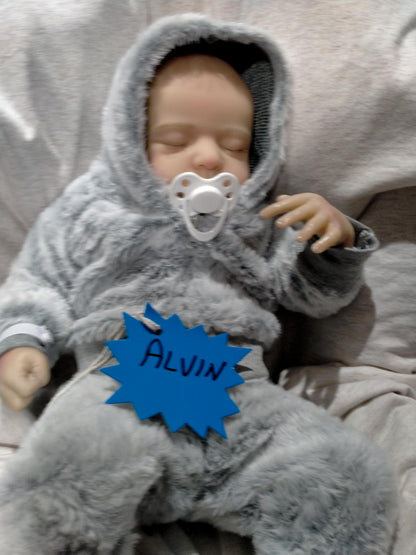 ALVIN Cute Reborn Doll Boy – Nicely Weighted 5lbs | 17" Baby-Jungle