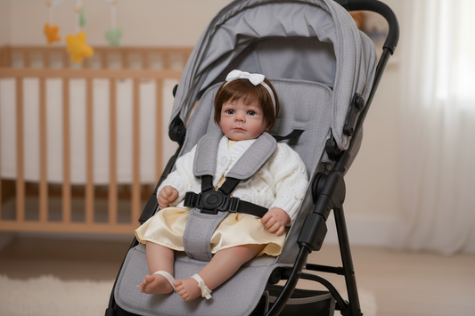 NELLY Pretty reborn doll girl. Nicely weighted to 4.5lbs 2.1kgs 17" 43cm