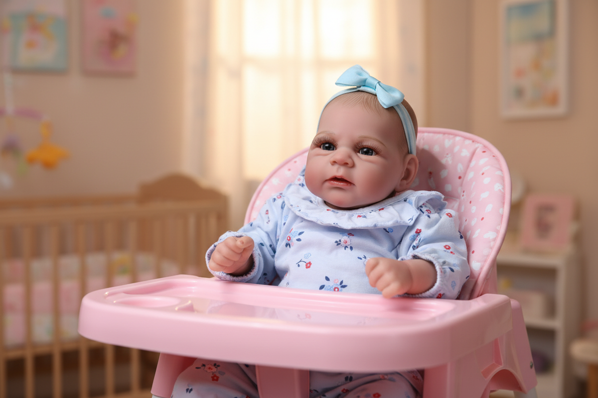 NATASHA Pretty reborn doll girl. Nicely weighted to 4.1lbs 1.9kgs 17" 43cm