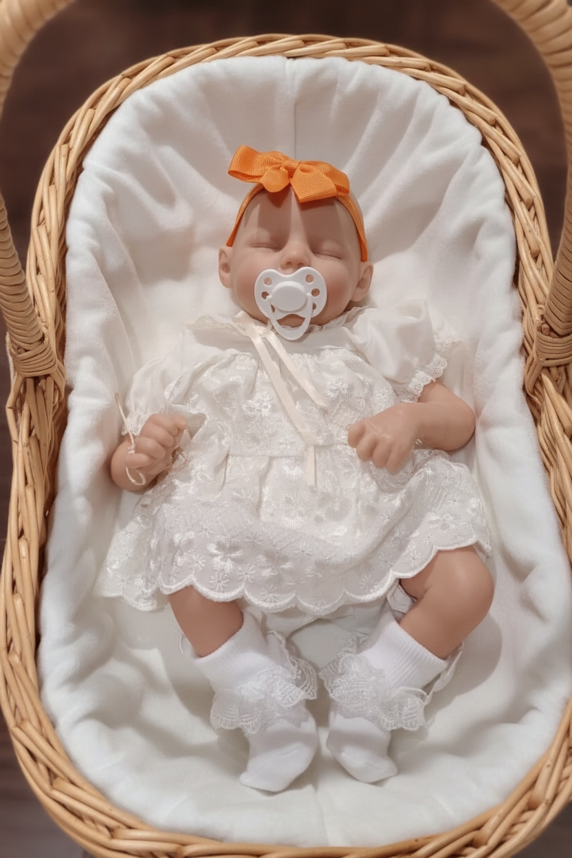 STELLA Beautiful Reborn doll Nicely weighted to 4 lbs 1.8 kgs 15" 38cm