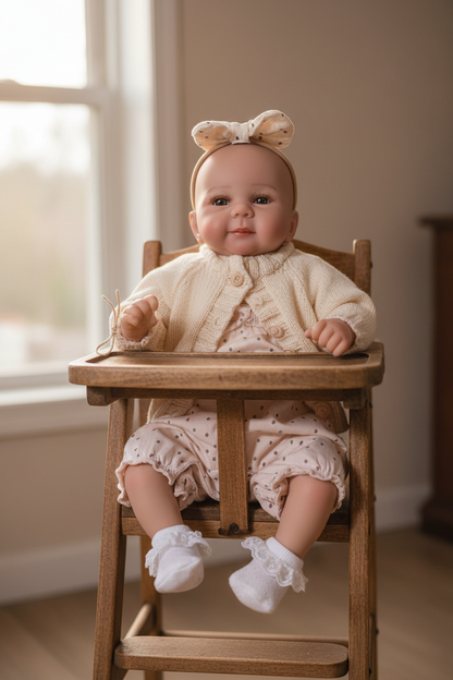 PAULA Reborn doll girl. Professionally weighted to 4.7lbs 2.1kgs 19" 48cm