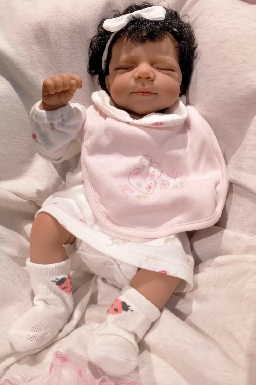 SIMONE By Joanna Kazmierczak reborn doll girl Weight 3.5lbs 1.6kgs 15" 38cm