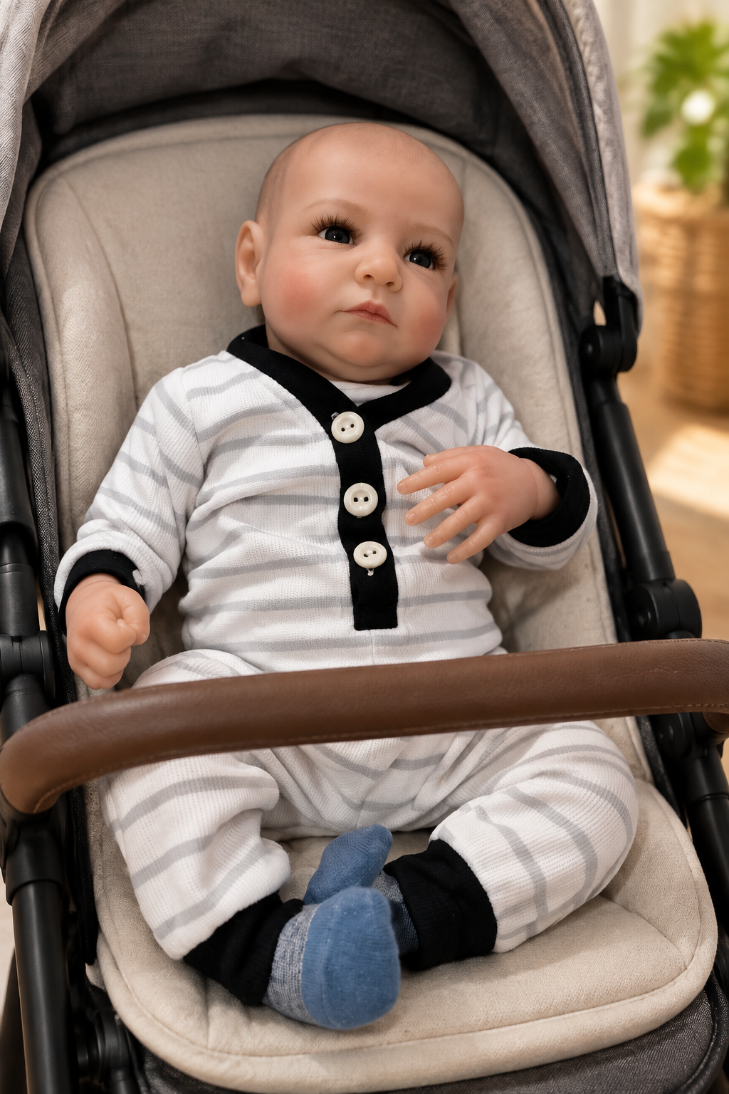 Jay in pushchair