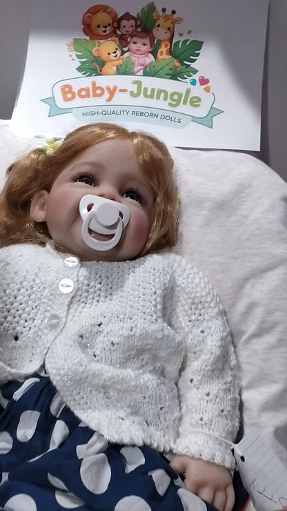 DOTTY Beautiful Chunky reborn Doll girl Professionally weighted to 9.88 lbs 23"