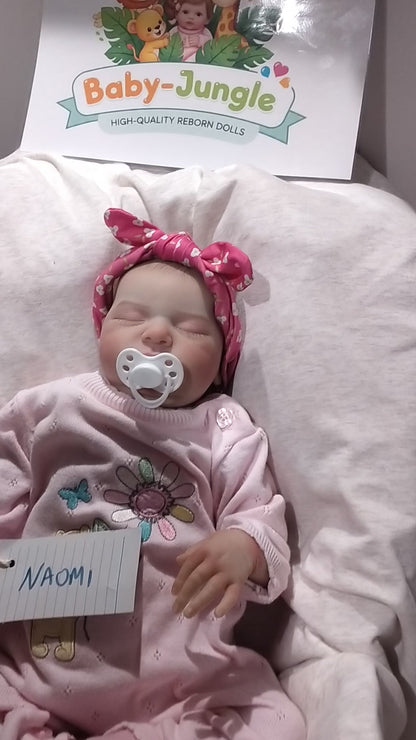 NAOMI Pretty reborn doll girl. Nicely weighted to 5.8lbs 2.6kgs 20" 51cm
