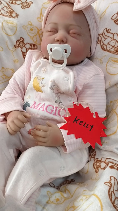KELLY Beautiful reborn doll girl. Nicely Weighted to 5.4lbs 2.5kgs 20" 51cm