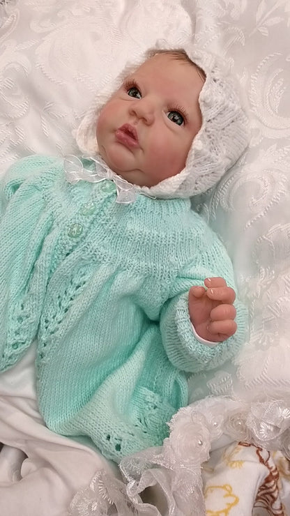 JULIA Beautiful reborn girl professionally weighted to 5.94 lbs 19"