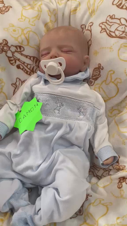 DAMON reborn doll Boy by Professionally weighted 4.1 lbs 1.8 kgs 16" 41cm