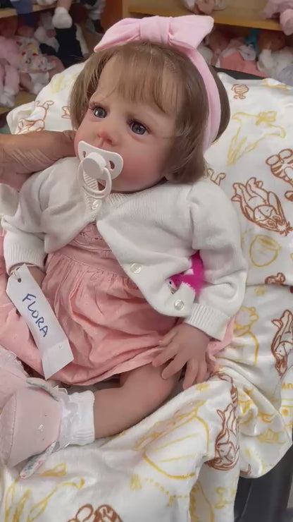 FLORA Reborn doll Cameron By Laura Tuzio Ross Weight 7.5lbs 3.4kgs 19" 48cm