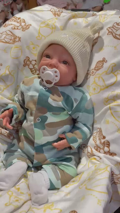 FRANK Charming reborn doll Boy Professionally weighted 5 lbs 2.3kgs 18" 46cm