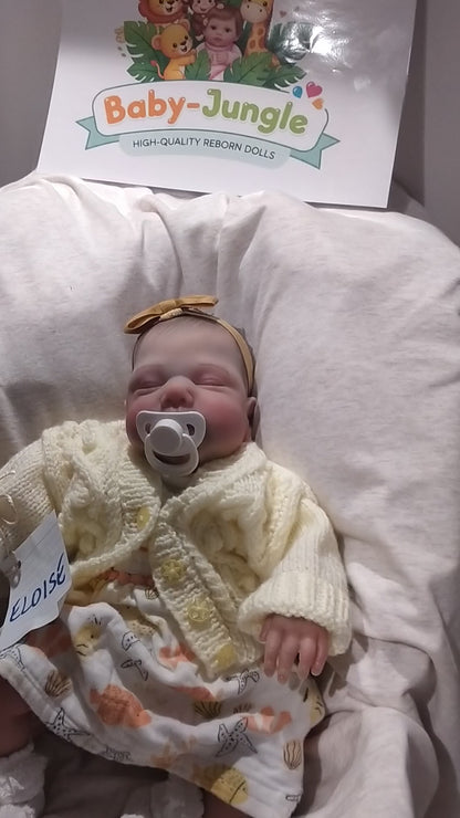 ELOISE Reborn doll girl. Professionally weighted to 4lbs 1.8kgs 15" 38cm Miley by Cassie Brace