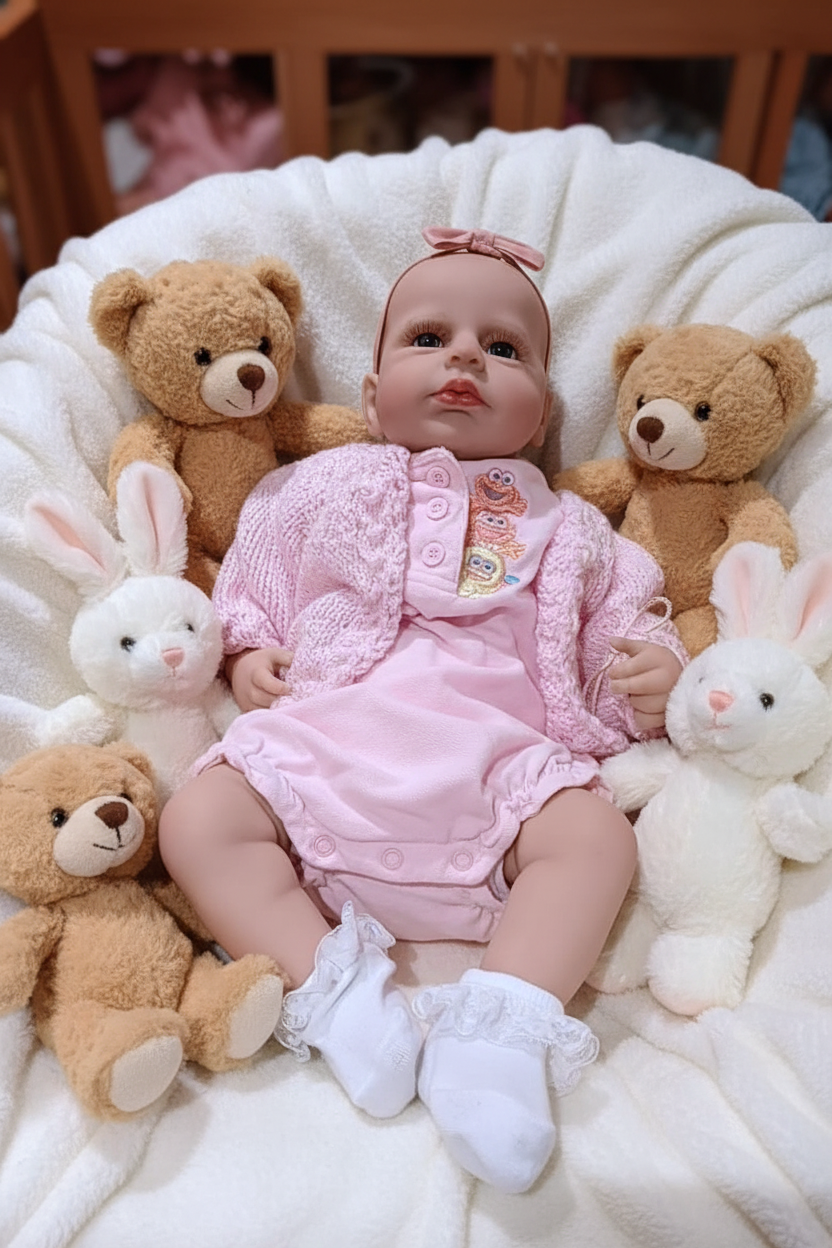 Princess amongst plush toys